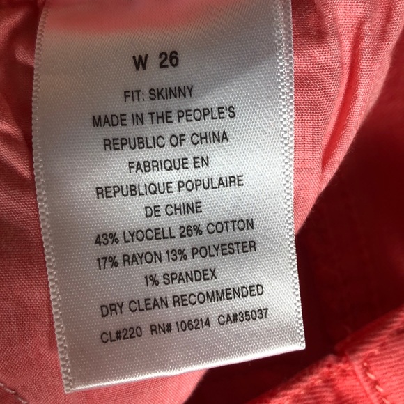 Joe,s & else Jeans , Size.W 26 , Yellow & Pink . - Picture 7 of 8